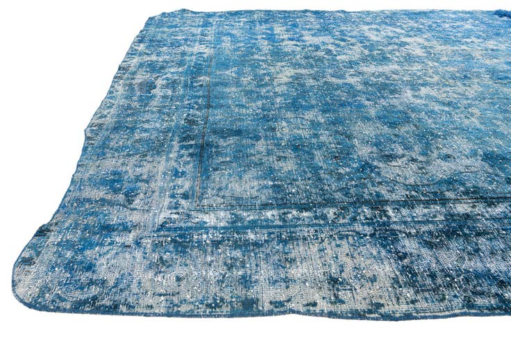 Detail image of 8' 10 x 12' Hand Knotted Ultra Vintage Persian Wool Rug