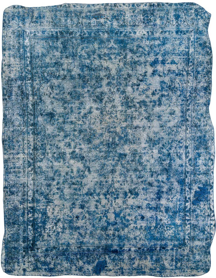 Detail image of 8' 10 x 12' Hand Knotted Ultra Vintage Persian Wool Rug