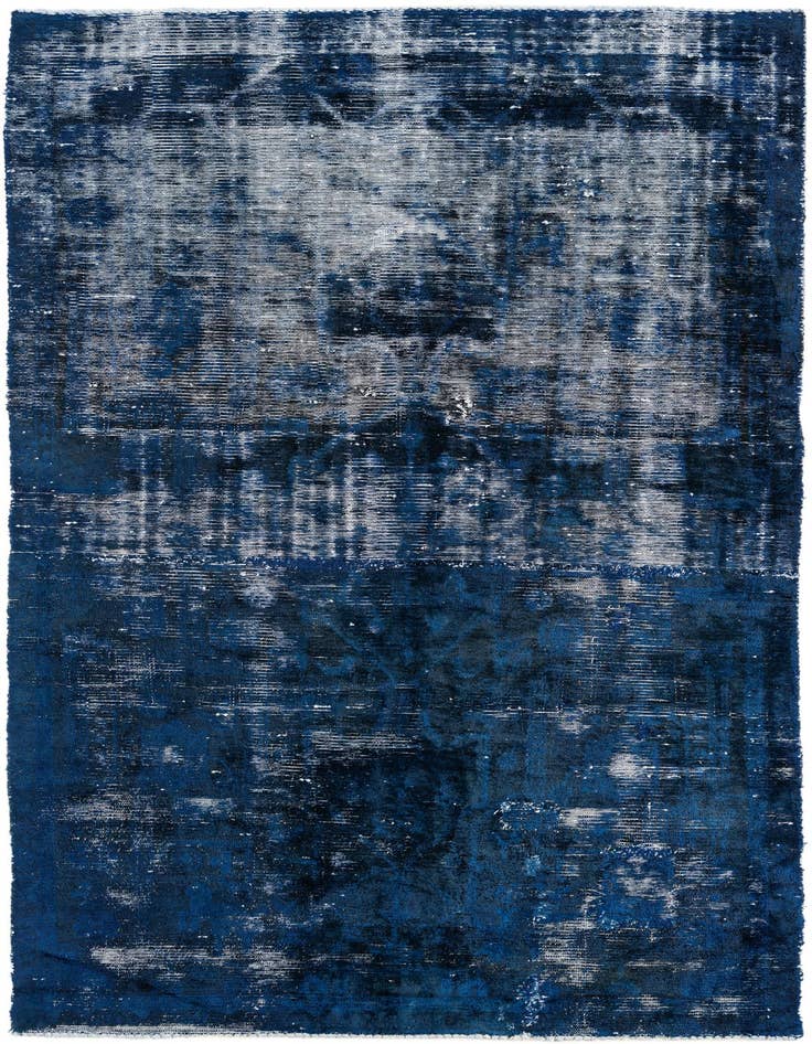 Detail image of 4' 5 x 8' 5 Hand Knotted Ultra Vintage Persian Wool Rug