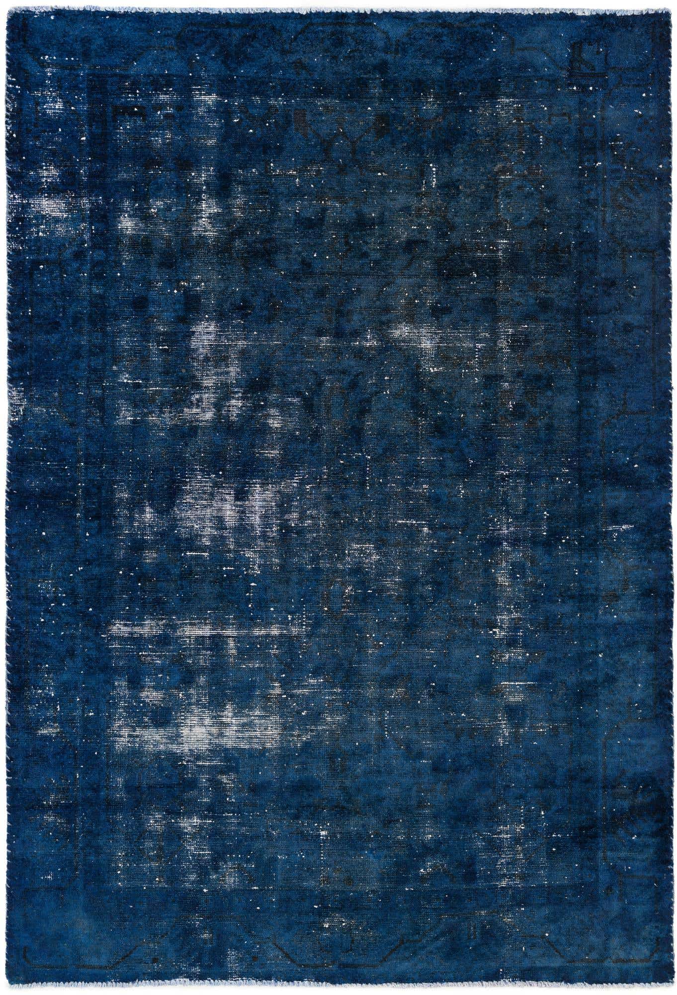 4' 4 x 6' 4 Hand Knotted Ultra Vintage Persian Wool Rug