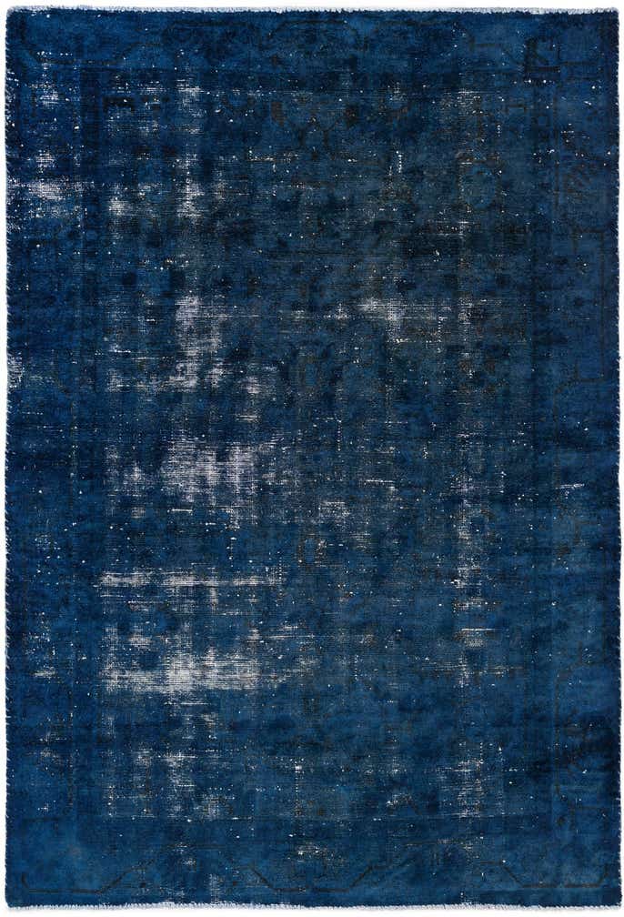 4' 4 x 6' 4 Hand Knotted Ultra Vintage Persian Wool Rug