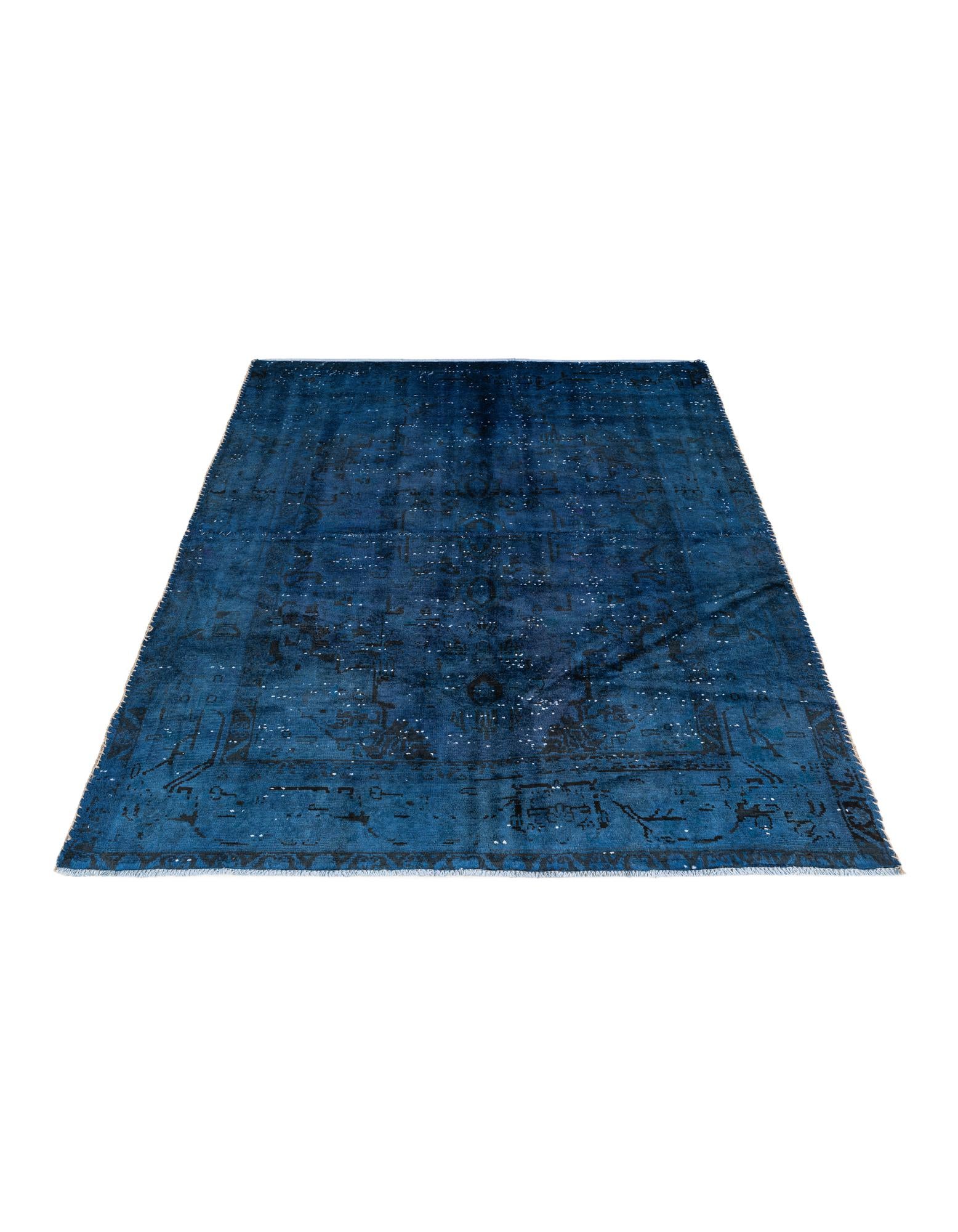 4' 7 x 5' 8 Hand Knotted Ultra Vintage Persian Wool Rug