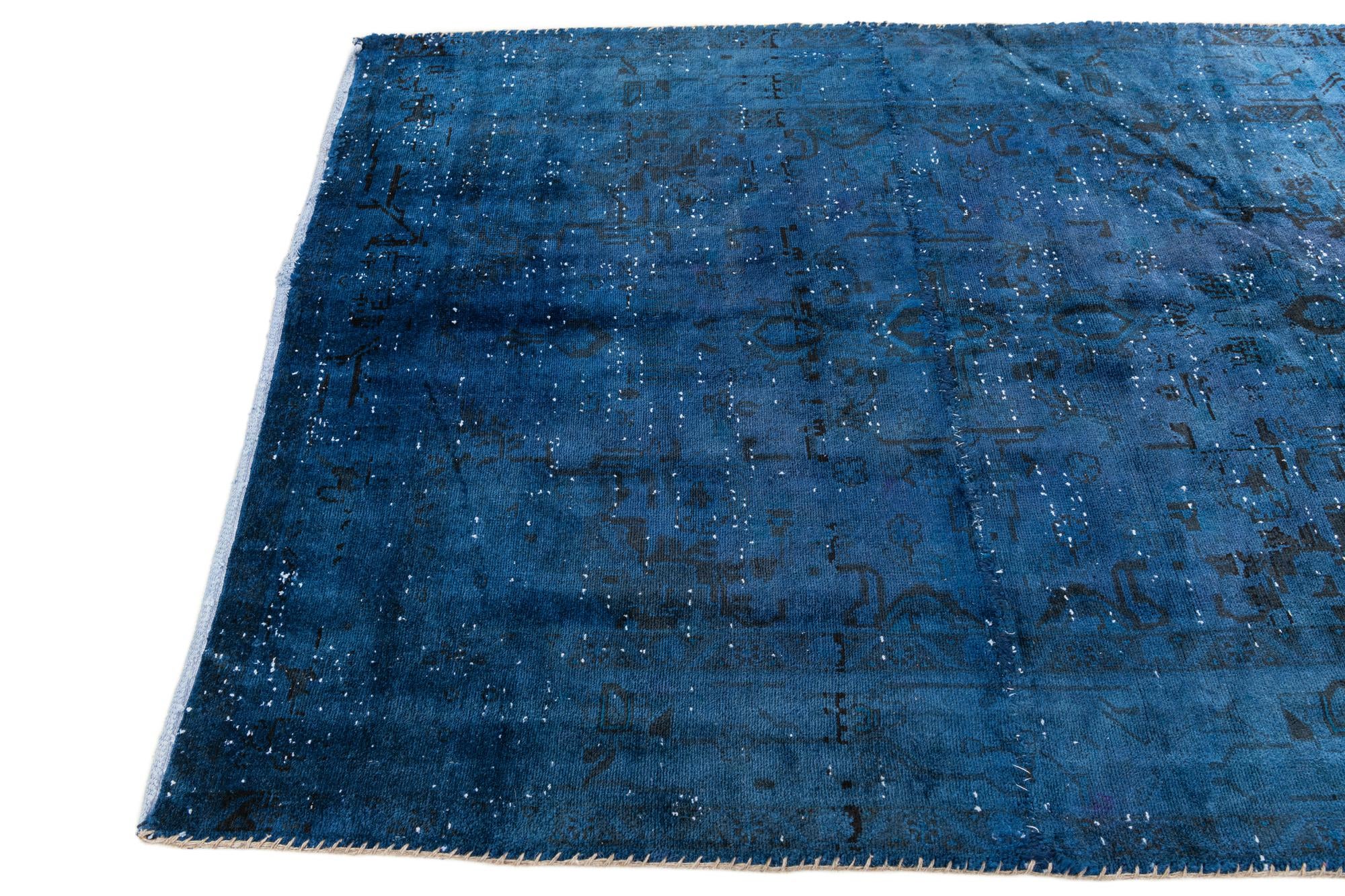 4' 7 x 5' 8 Hand Knotted Ultra Vintage Persian Wool Rug