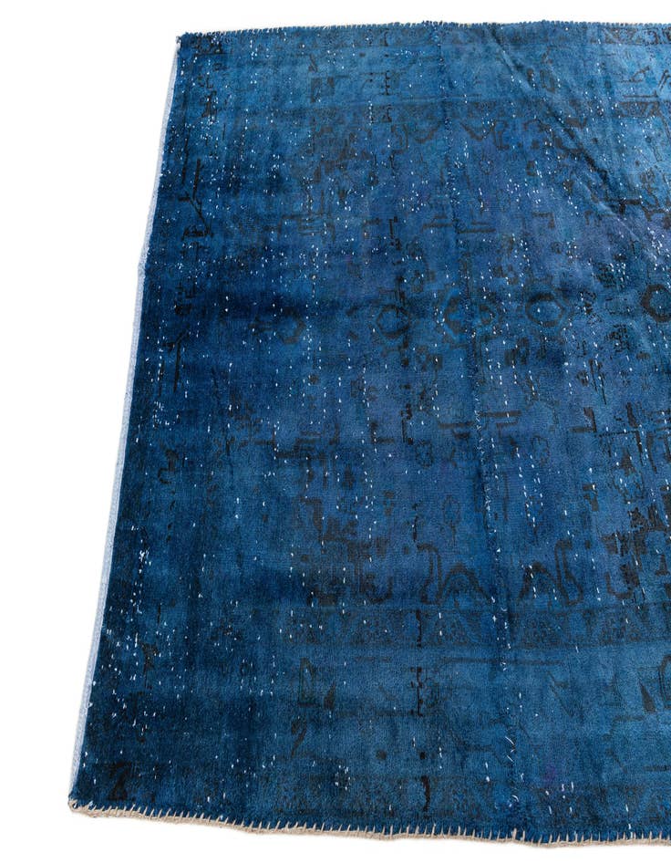 Detail image of 4' 7 x 5' 8  Hand Knotted Ultra Vintage Persian Wool Rug