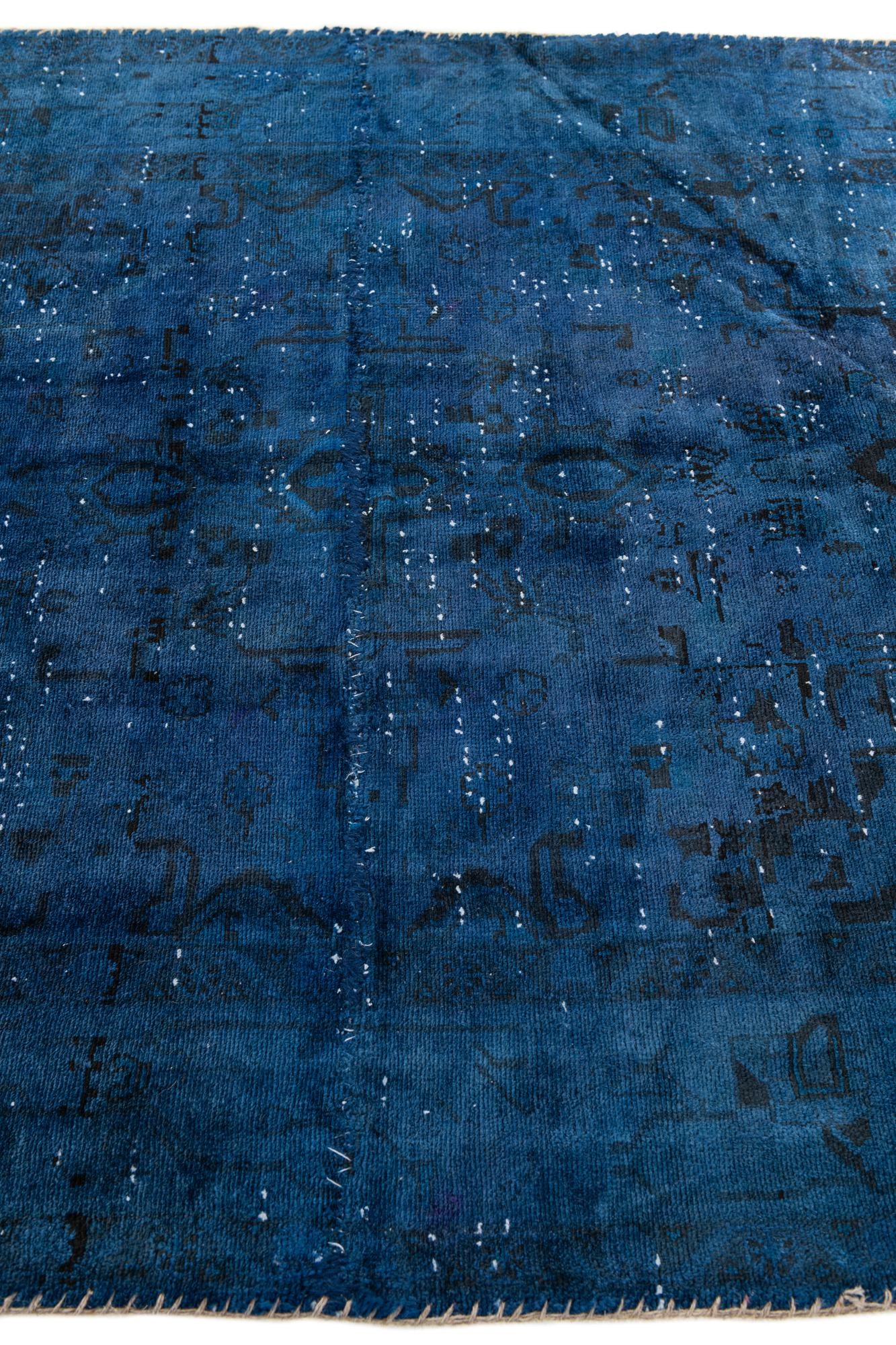 4' 7 x 5' 8 Hand Knotted Ultra Vintage Persian Wool Rug