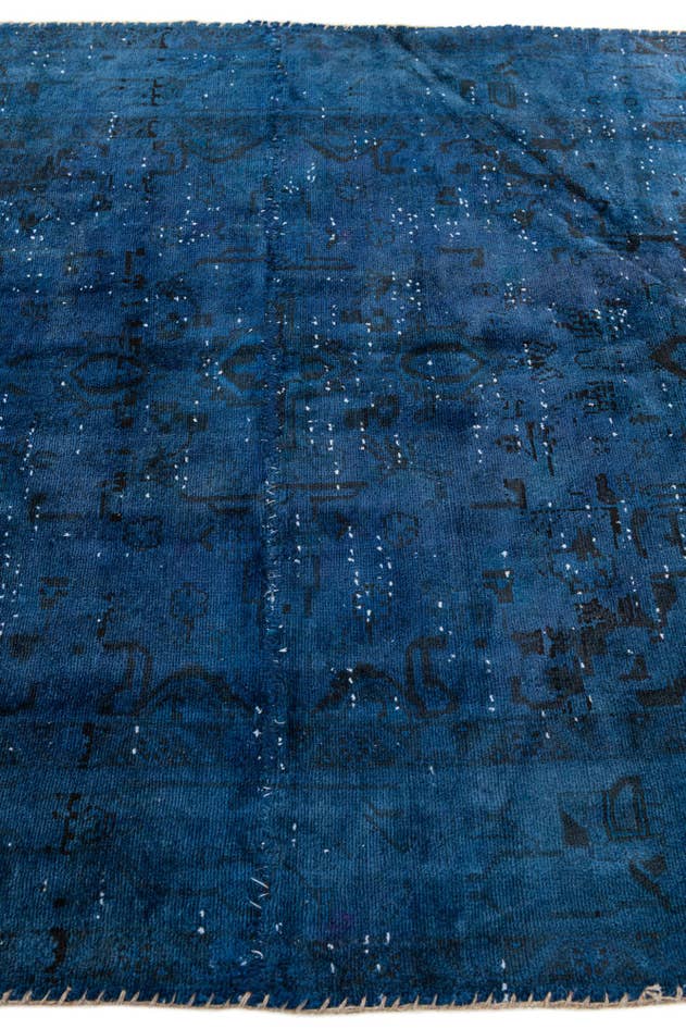 Detail image of 4' 7 x 5' 8 Hand Knotted Ultra Vintage Persian Wool Rug