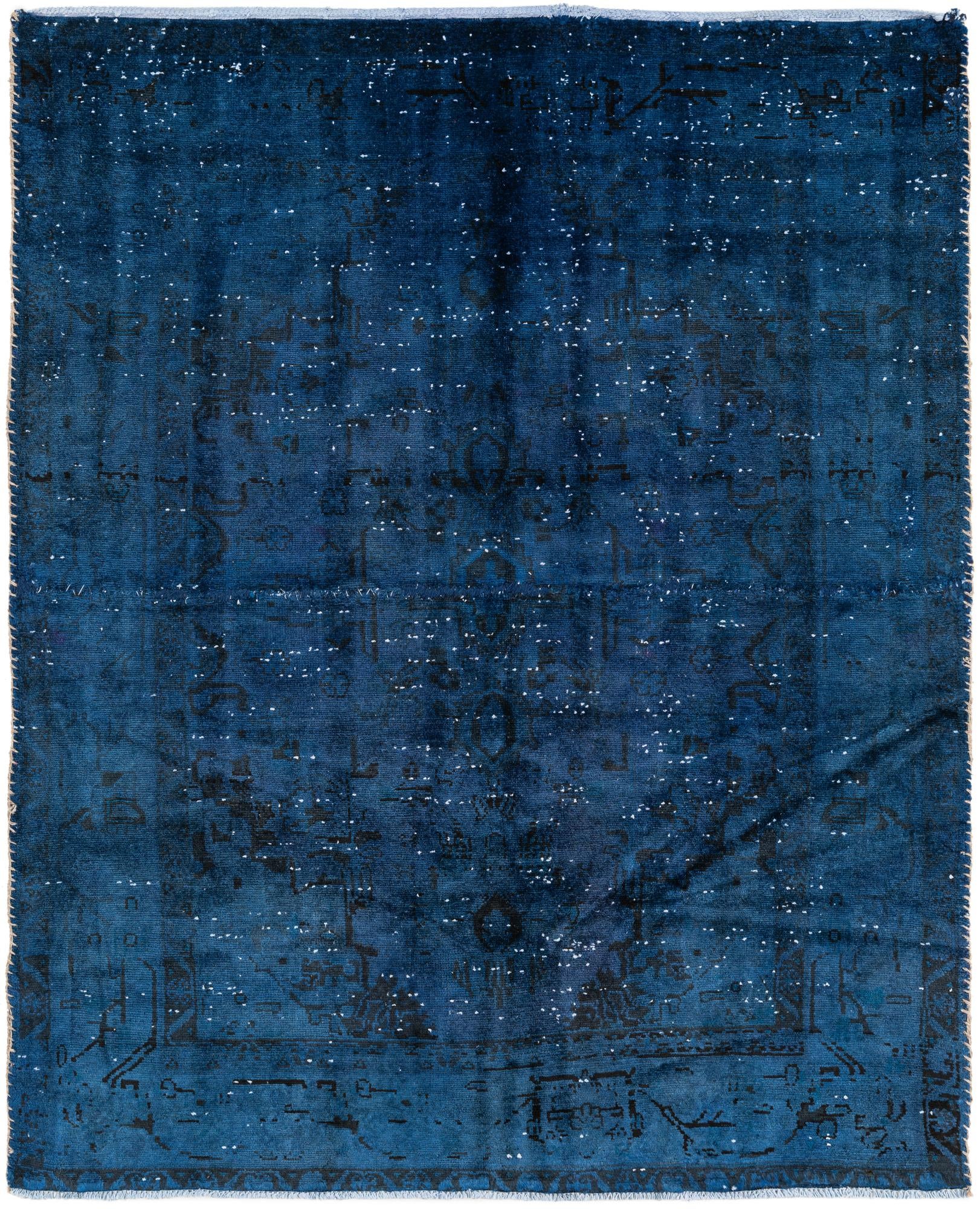 4' 7 x 5' 8 Hand Knotted Ultra Vintage Persian Wool Rug