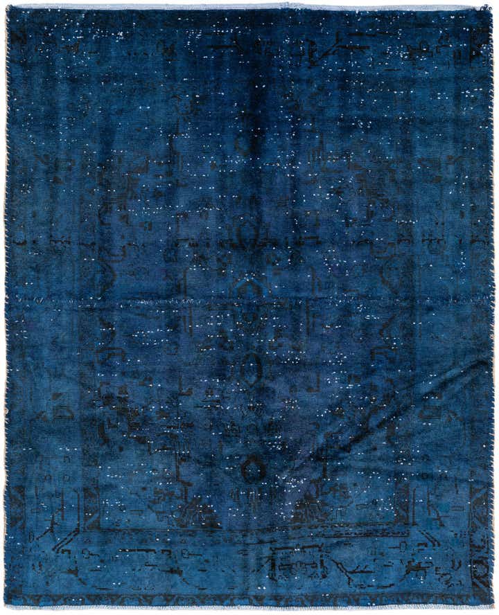 4' 7 x 5' 8 Hand Knotted Ultra Vintage Persian Wool Rug