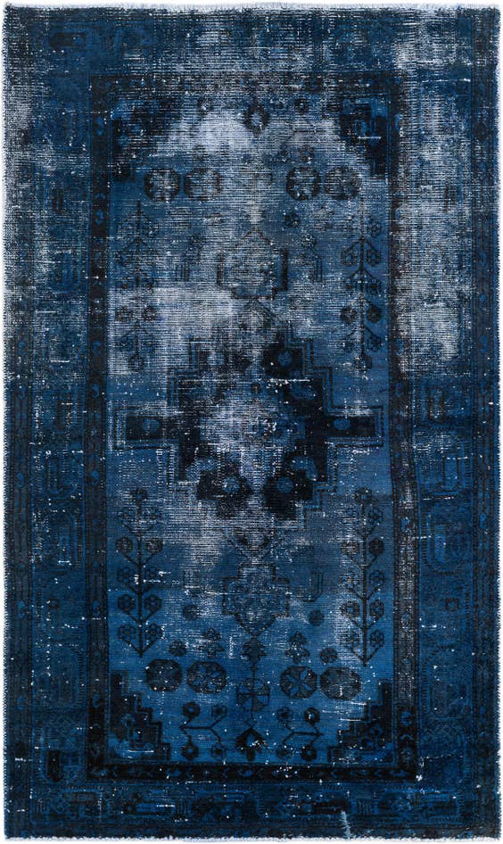 Detail image of 4' 4 x 7' 3 Hand Knotted Ultra Vintage Persian Wool Rug
