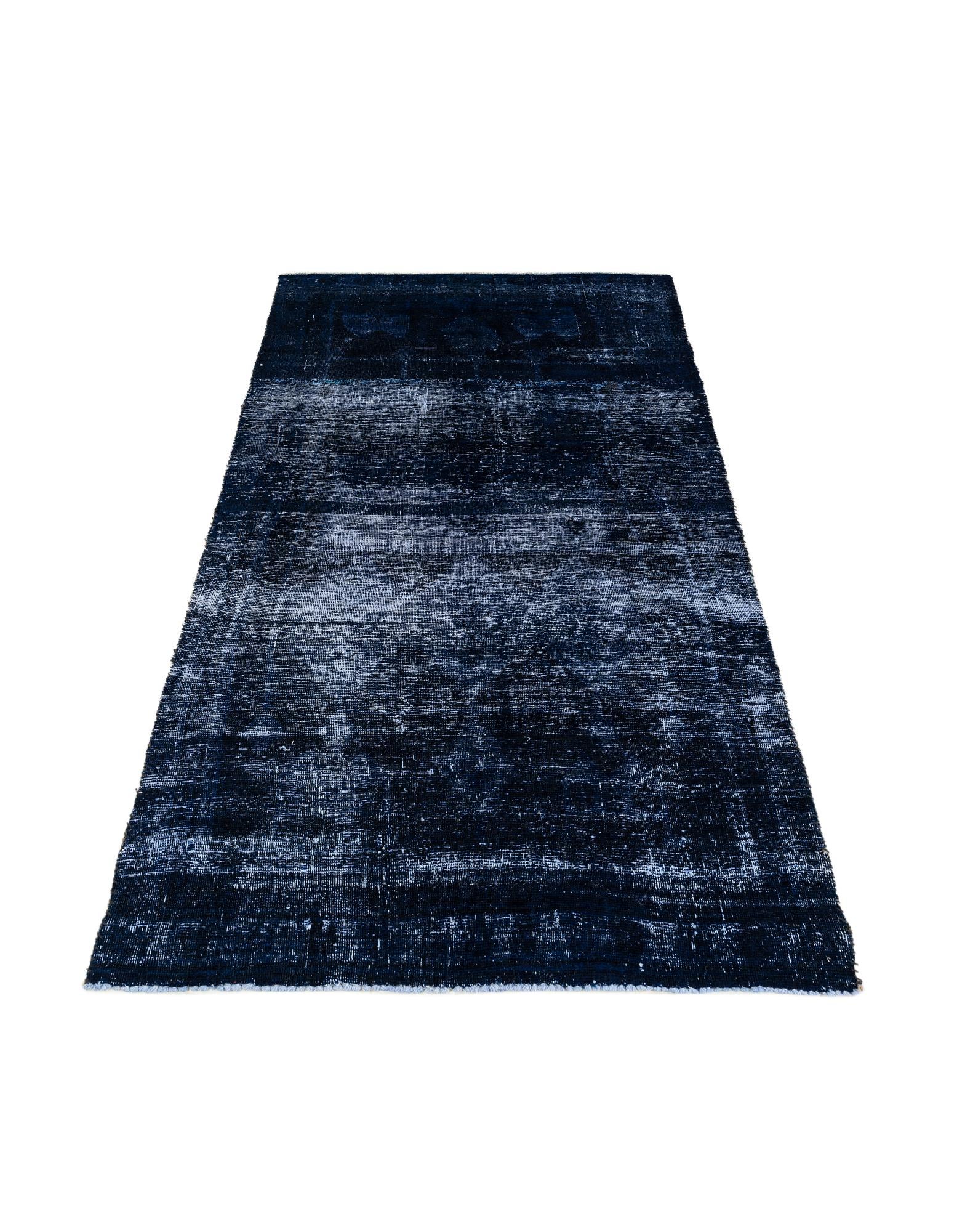 4' x 7' 8 Hand Knotted Ultra Vintage Persian Wool Rug