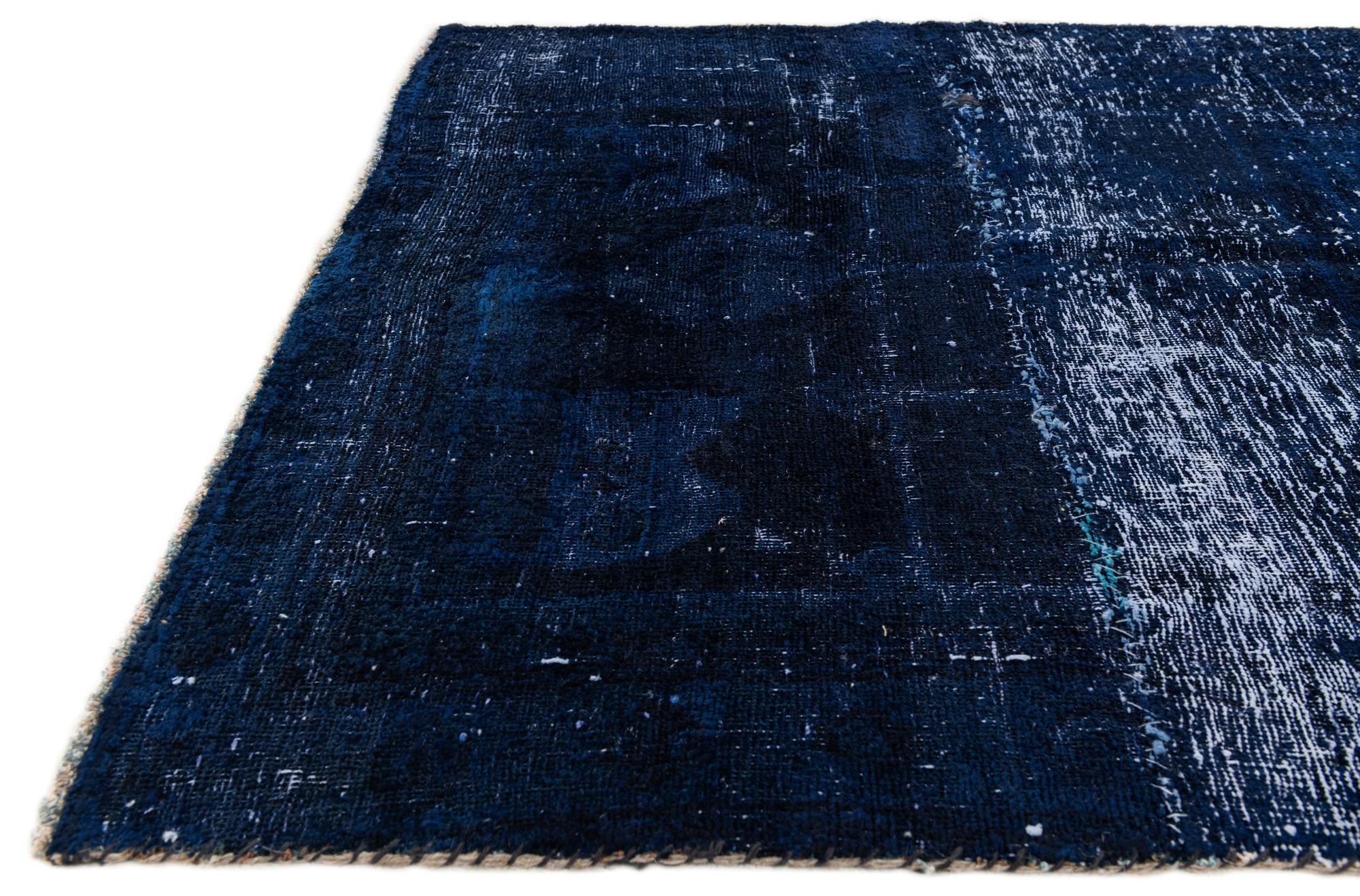 4' x 7' 8 Hand Knotted Ultra Vintage Persian Wool Rug