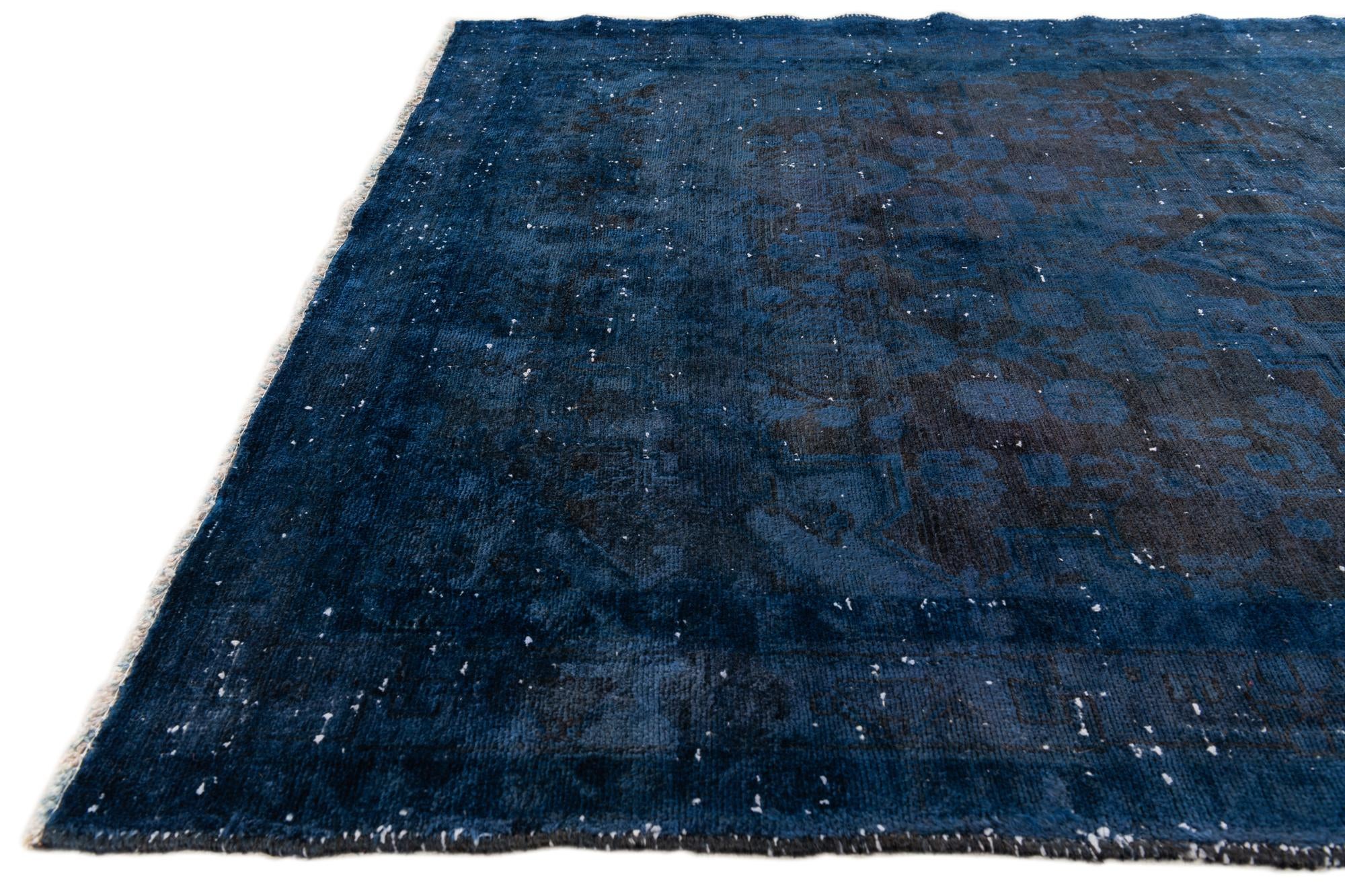 4' 6 x 6' Hand Knotted Ultra Vintage Persian Wool Rug