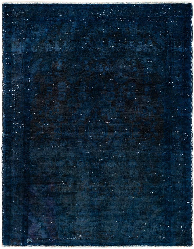 Detail image of 4' 6 x 6' Hand Knotted Ultra Vintage Persian Wool Rug