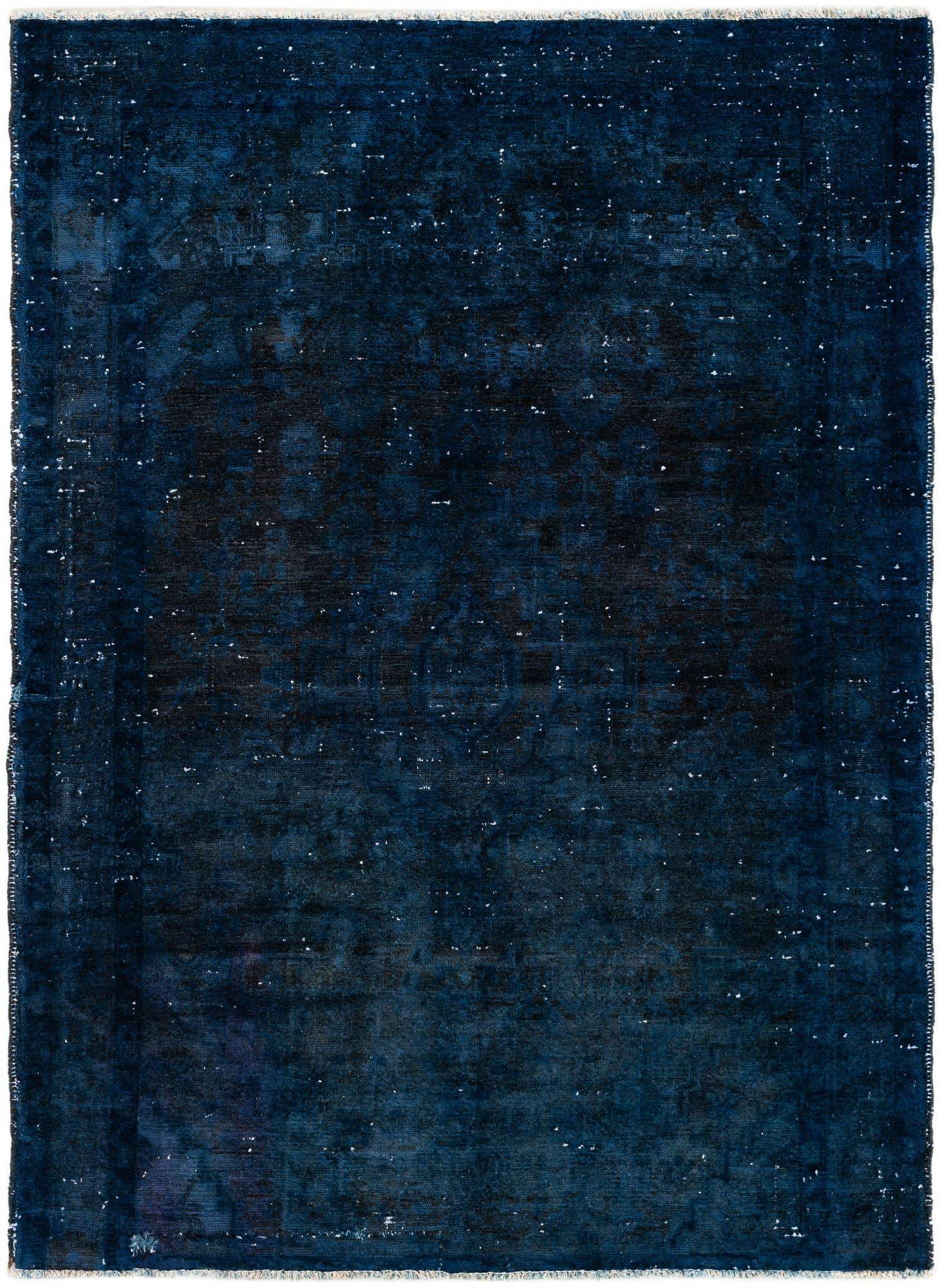 4' 6 x 6' Hand Knotted Ultra Vintage Persian Wool Rug