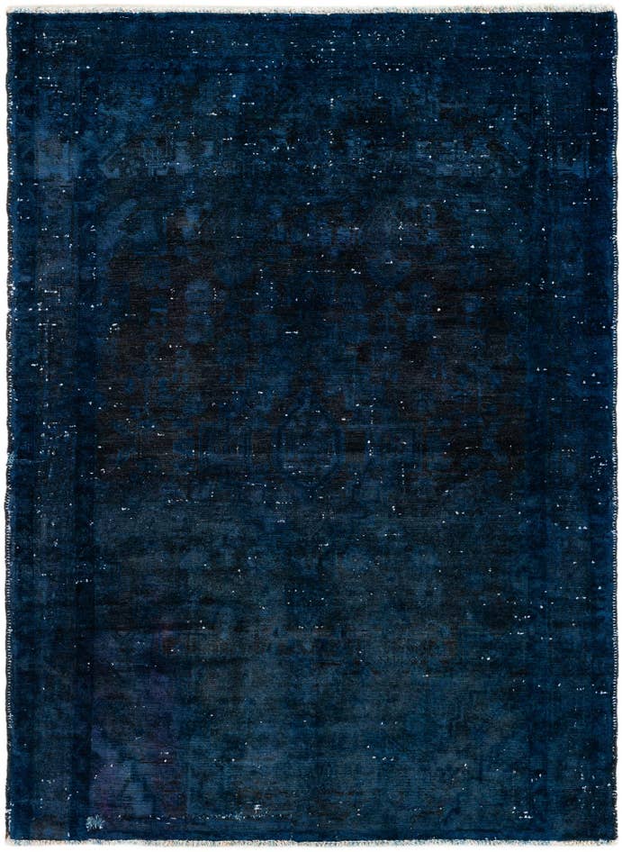 Detail image of 4' 6 x 6' Hand Knotted Ultra Vintage Persian Wool Rug