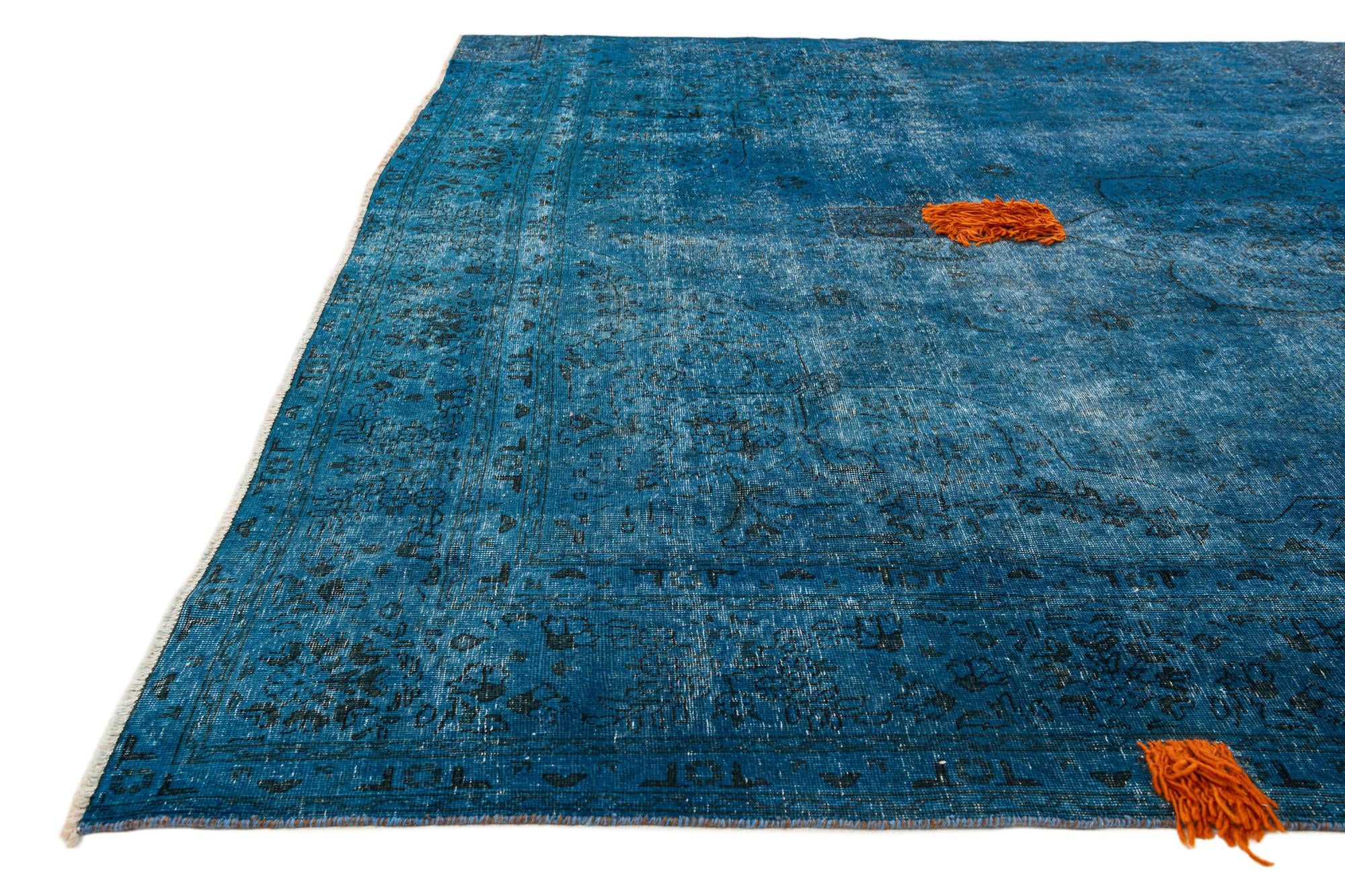 9' 9 x 12' 3 Hand Knotted Ultra Vintage Persian Wool Rug