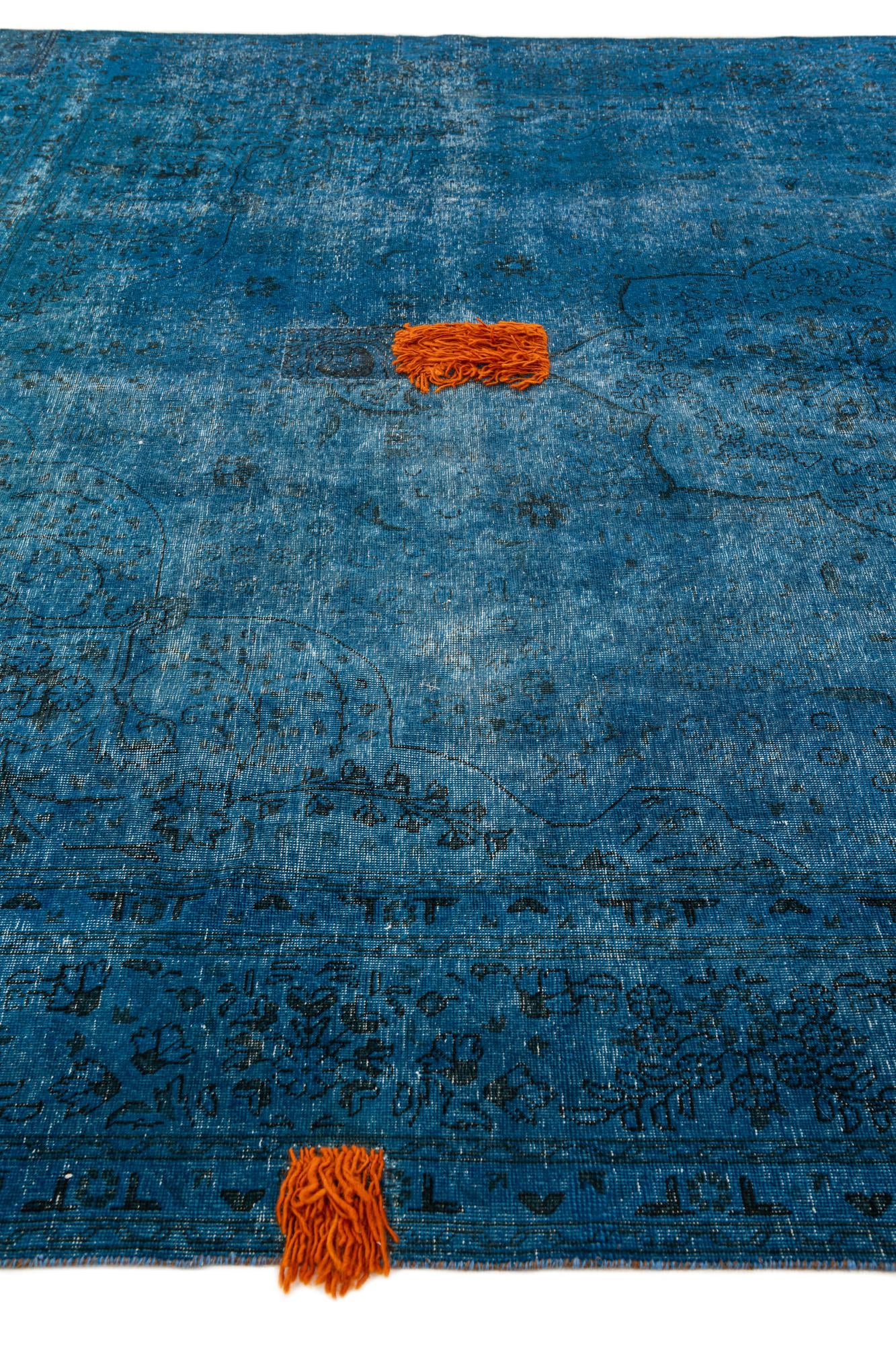 9' 9 x 12' 3 Hand Knotted Ultra Vintage Persian Wool Rug