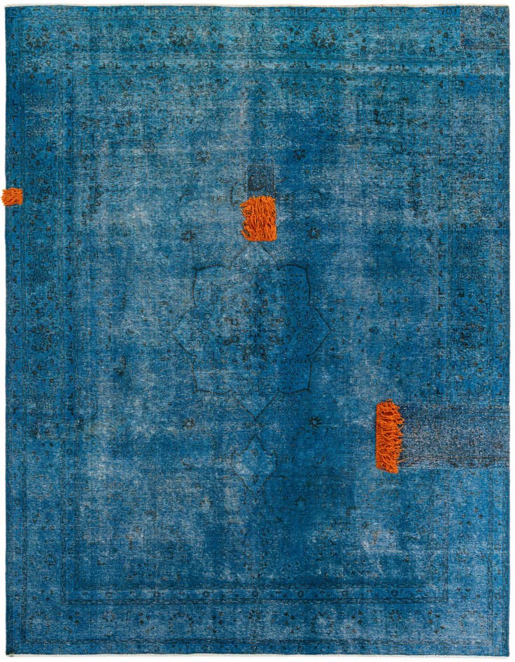 Detail image of 9' 9 x 12' 3 Hand Knotted Ultra Vintage Persian Wool Rug