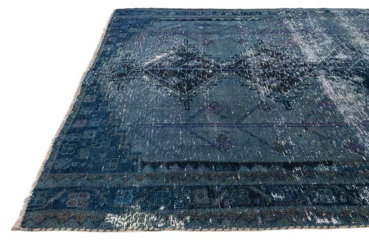 4' 5 x 6' 6 Hand Knotted Ultra Vintage Persian Wool Rug