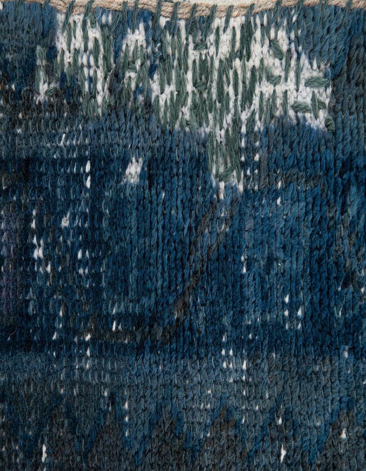 Detail image of 4' 5 x 6' 6  Hand Knotted Ultra Vintage Persian Wool Rug