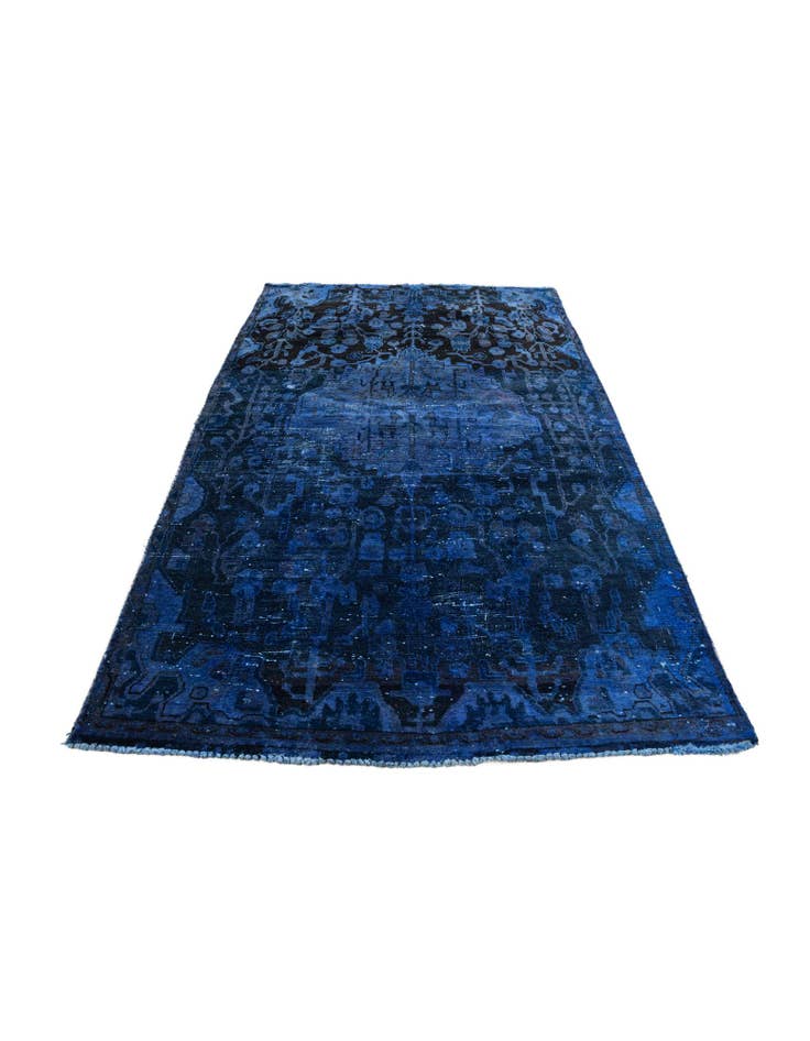 Detail image of 4' 2 x 6' 5  Hand Knotted Ultra Vintage Persian Wool Rug