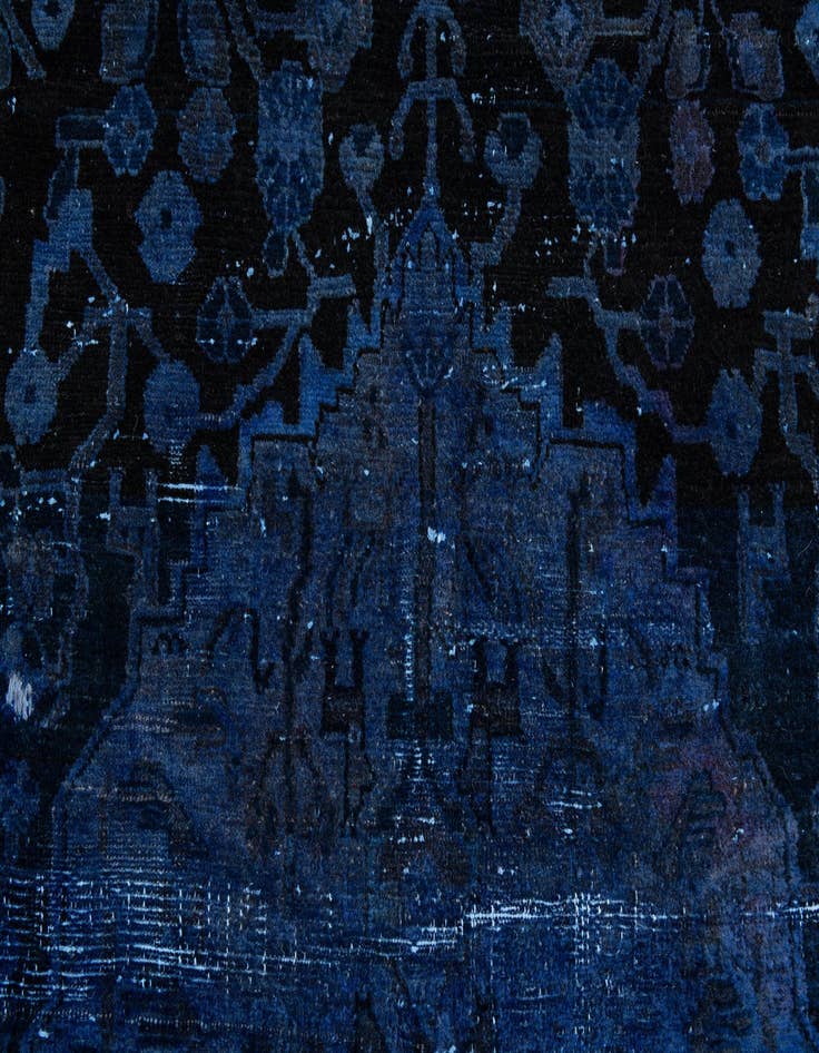 Detail image of 4' 2 x 6' 5  Hand Knotted Ultra Vintage Persian Wool Rug