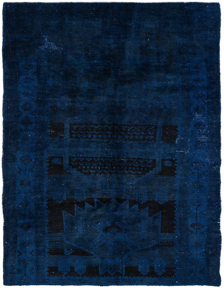Detail image of 5' 2 x 8' 8 Hand Knotted Ultra Vintage Persian Wool Rug