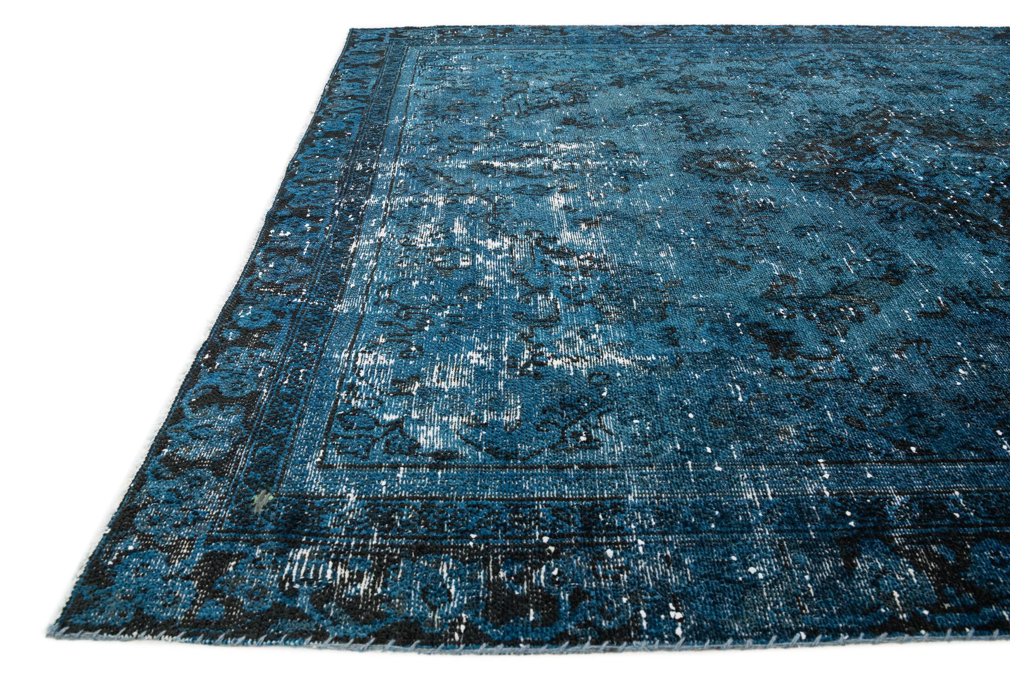 6' 7 x 8' 10 Hand Knotted Ultra Vintage Persian Wool Rug