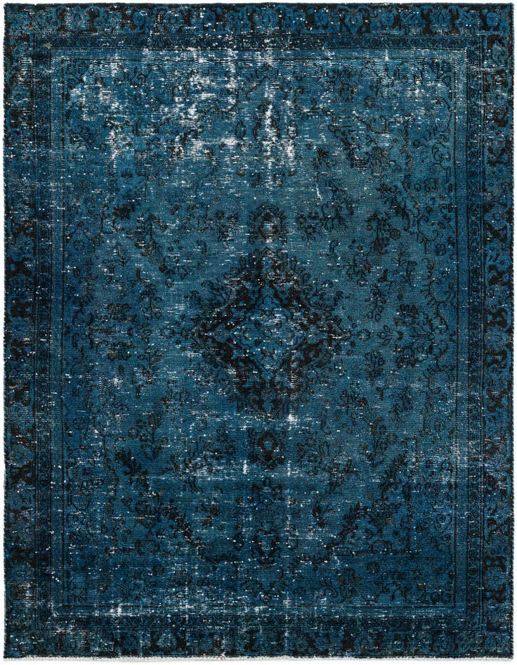 Detail image of 6' 7 x 8' 10 Hand Knotted Ultra Vintage Persian Wool Rug