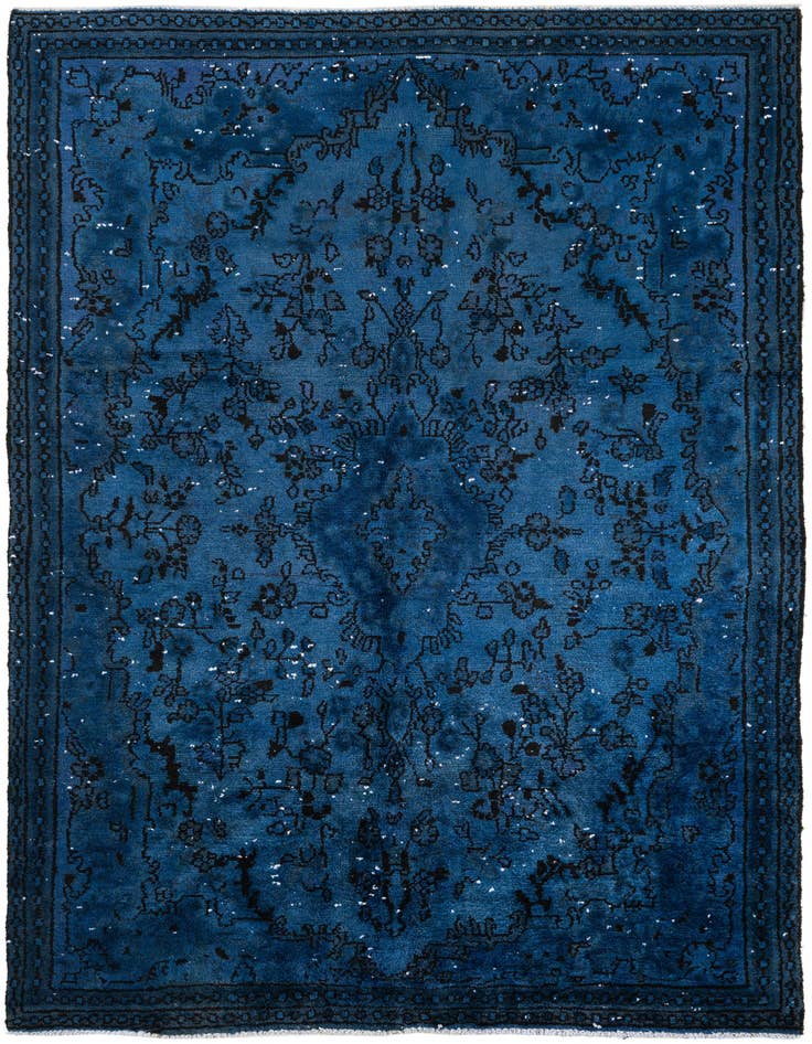 Detail image of 5' 2 x 8' 6 Hand Knotted Ultra Vintage Persian Wool Rug