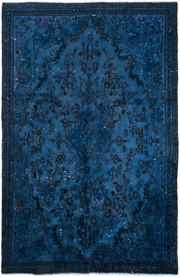 Detail image of 5' 2 x 8' 6 Hand Knotted Ultra Vintage Persian Wool Rug