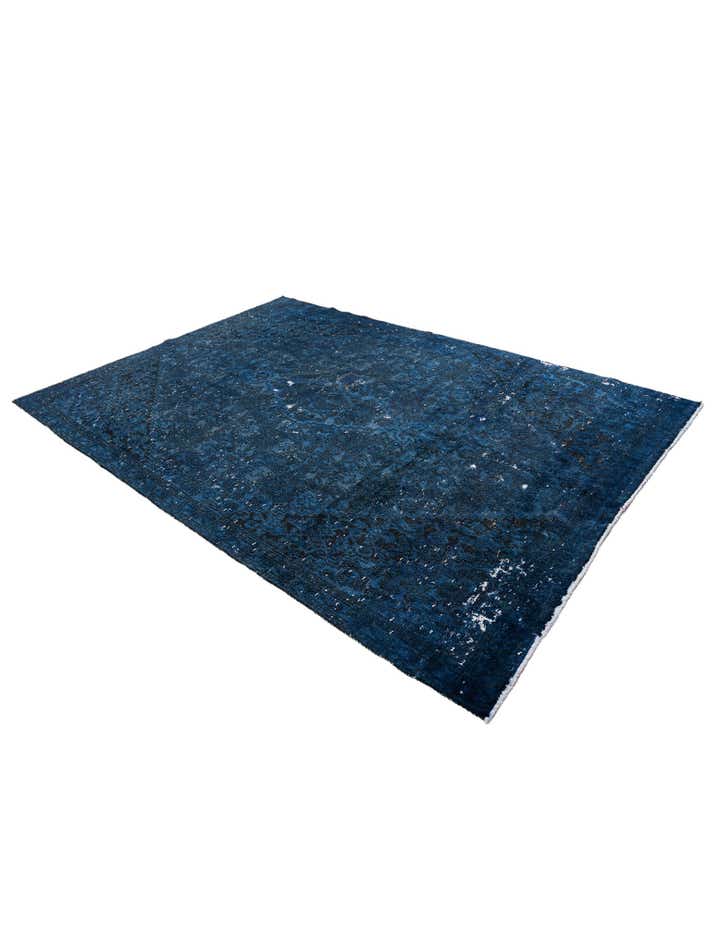 7' x 9' 9 Hand Knotted Ultra Vintage Persian Wool Rug