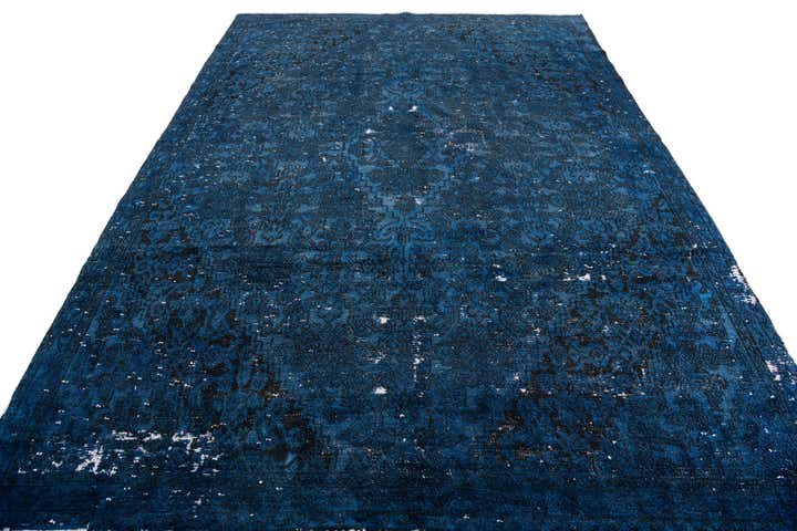 7' x 9' 9 Hand Knotted Ultra Vintage Persian Wool Rug