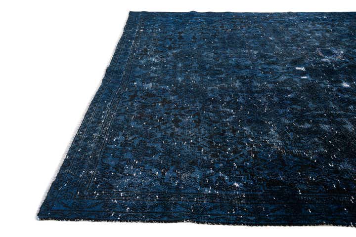 7' x 9' 9 Hand Knotted Ultra Vintage Persian Wool Rug