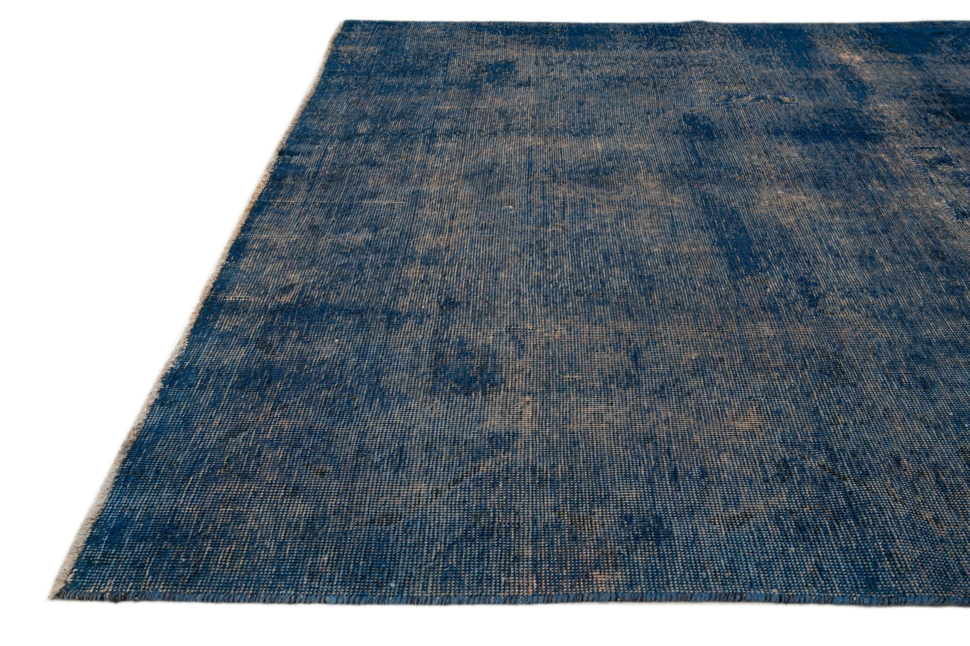 6' 3 x 9' 2 Hand Knotted Ultra Vintage Persian Wool Rug