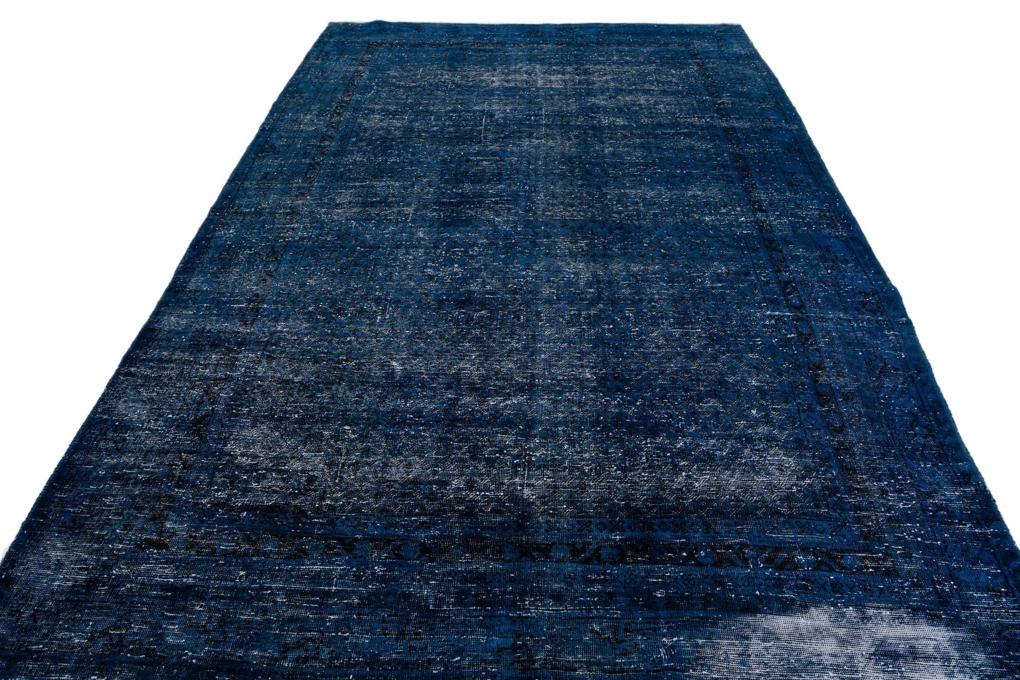 6' 6 x 9' 8 Hand Knotted Ultra Vintage Persian Wool Rug