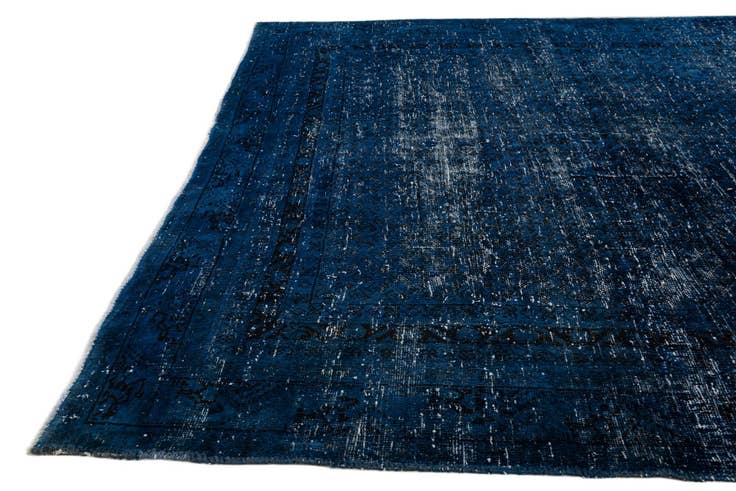 Detail image of 6' 6 x 9' 8 Hand Knotted Ultra Vintage Persian Wool Rug