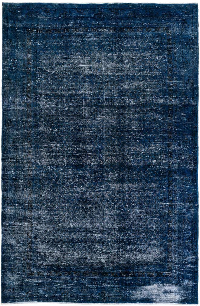 6' 6 x 9' 8 Hand Knotted Ultra Vintage Persian Wool Rug