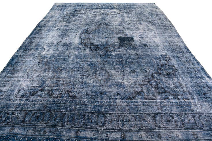 Detail image of 9' 5 x 12' 5 Hand Knotted Ultra Vintage Persian Wool Rug