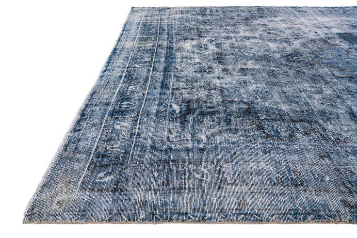 Detail image of 9' 5 x 12' 5 Hand Knotted Ultra Vintage Persian Wool Rug