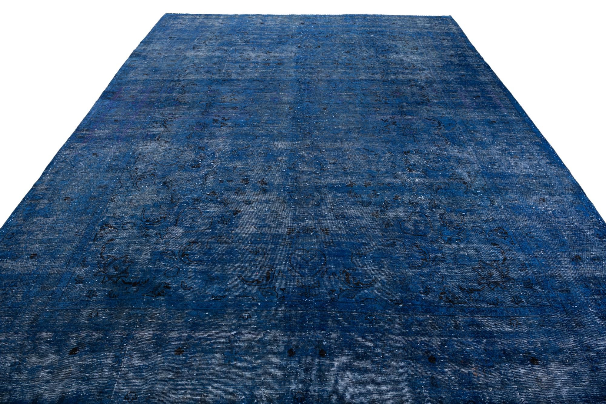 9' 5 x 12' 7 Hand Knotted Ultra Vintage Persian Wool Rug