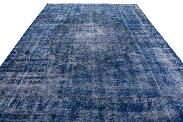 Detail image of 9' 7 x 12' 4 Hand Knotted Ultra Vintage Persian Wool Rug