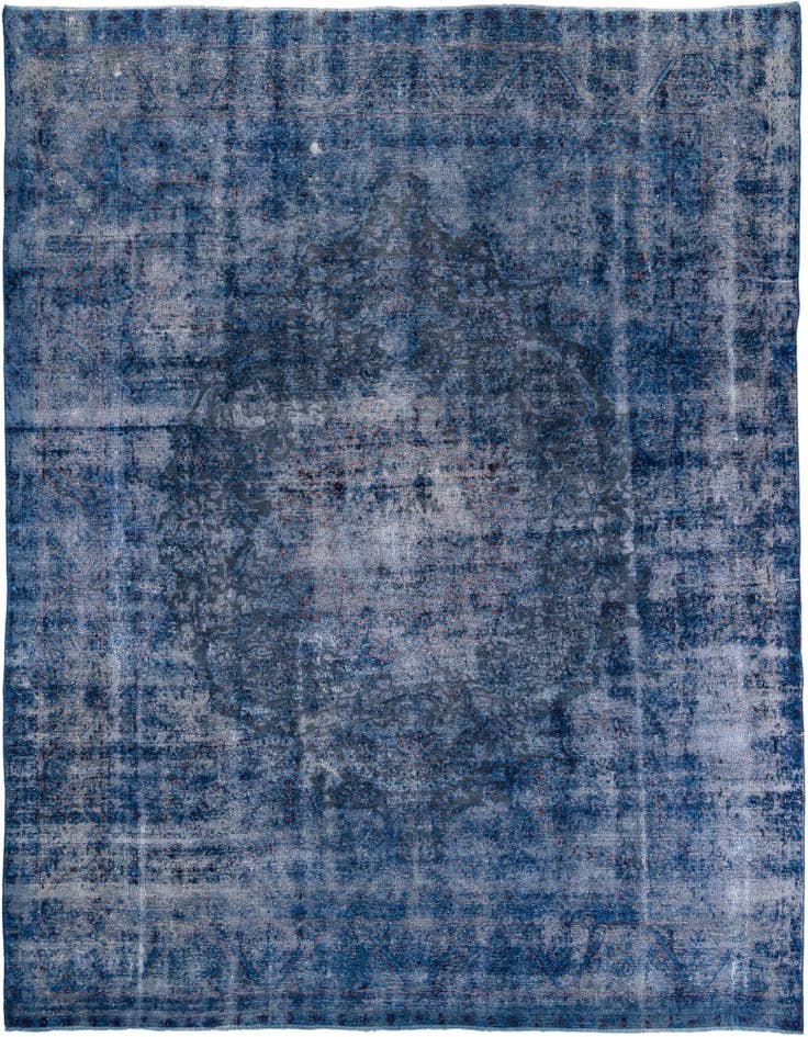 Detail image of 9' 7 x 12' 4 Hand Knotted Ultra Vintage Persian Wool Rug