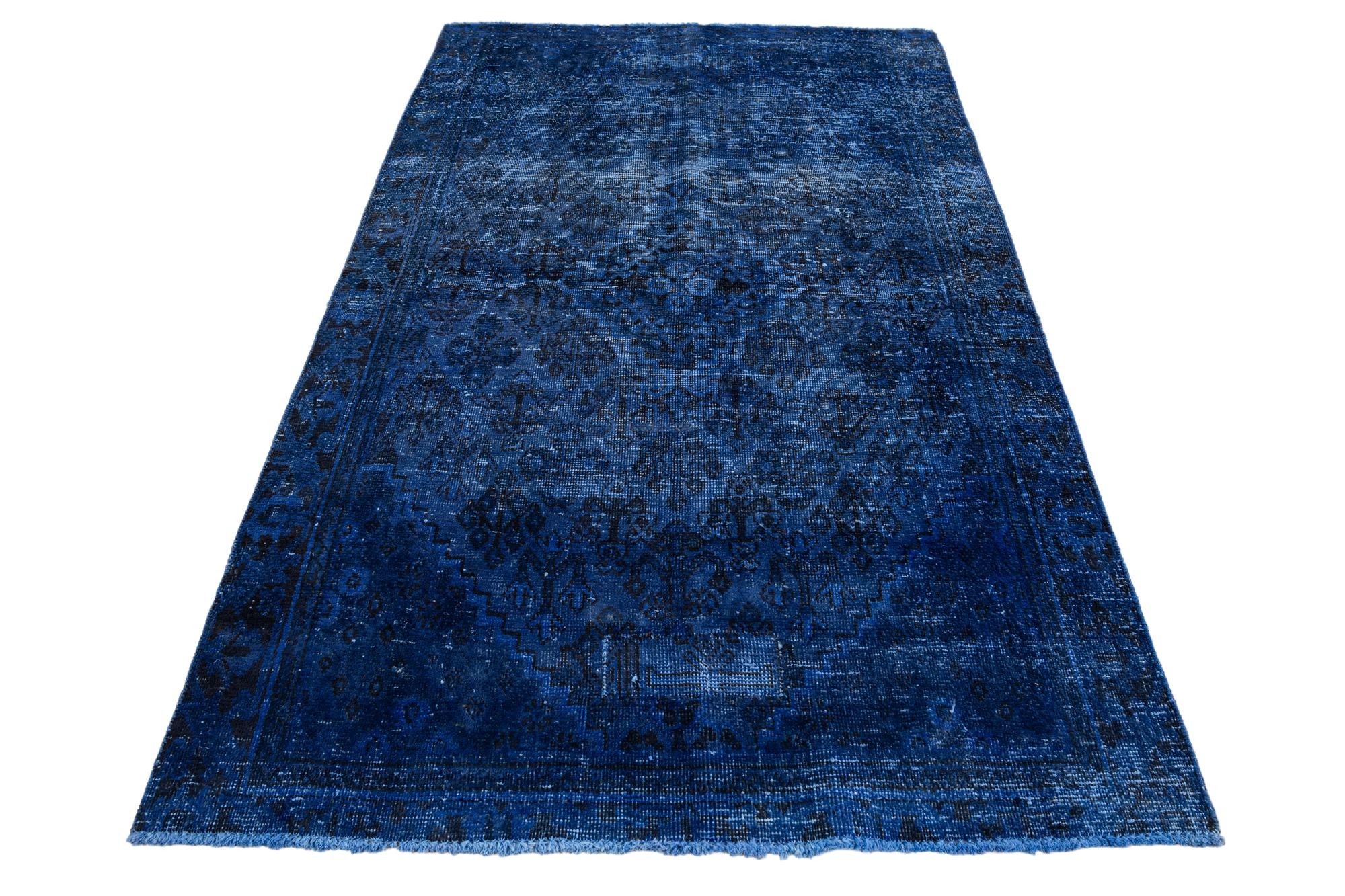 4' x 6' 5 Hand Knotted Ultra Vintage Persian Wool Rug