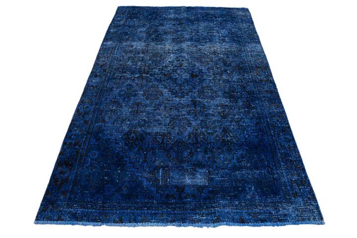 4' x 6' 5 Hand Knotted Ultra Vintage Persian Wool Rug