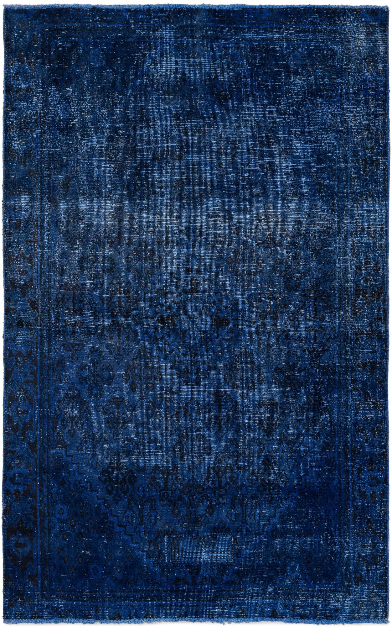 4' x 6' 5 Hand Knotted Ultra Vintage Persian Wool Rug