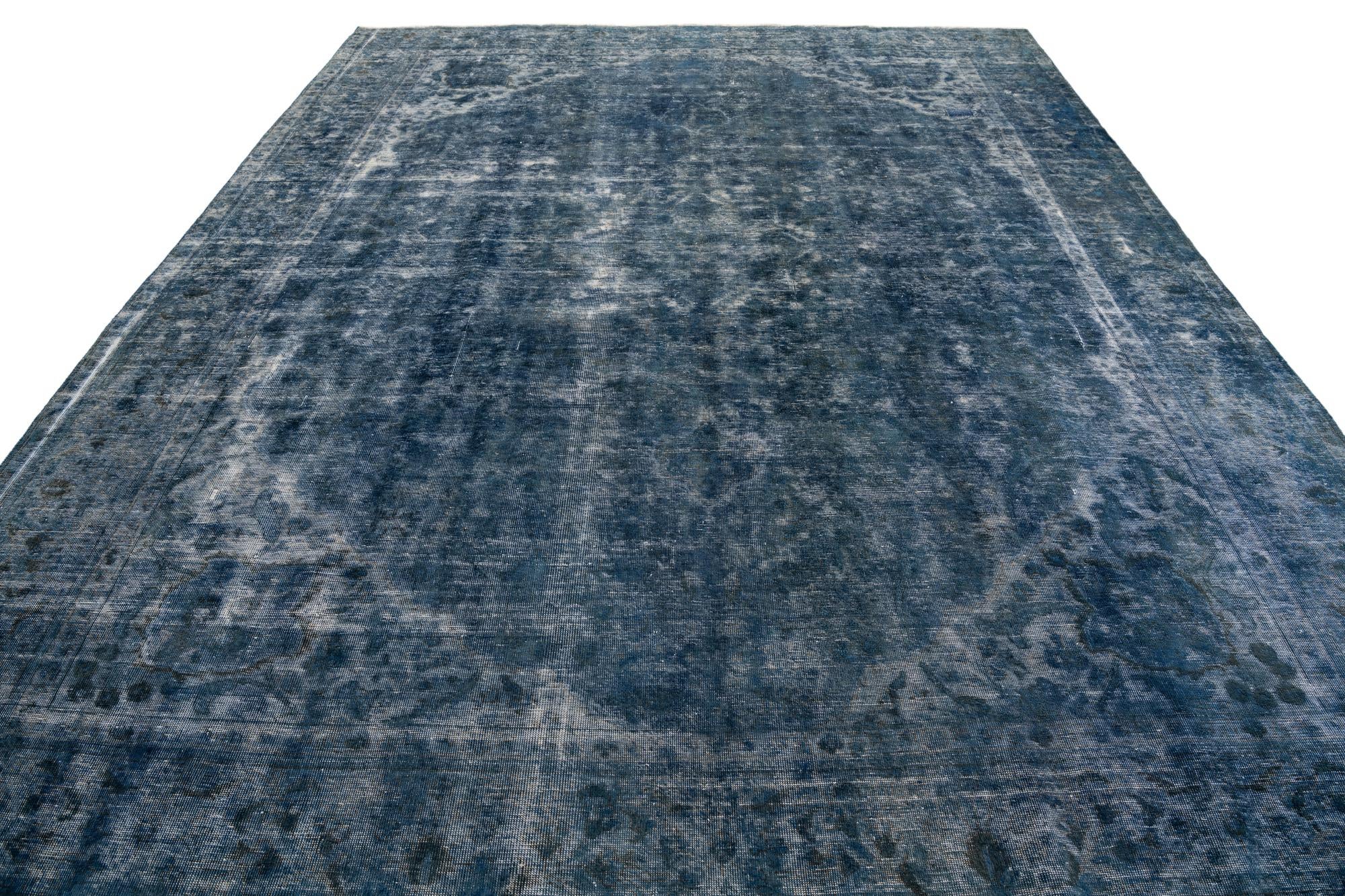 9' 5 x 11' 9 Hand Knotted Ultra Vintage Persian Wool Rug