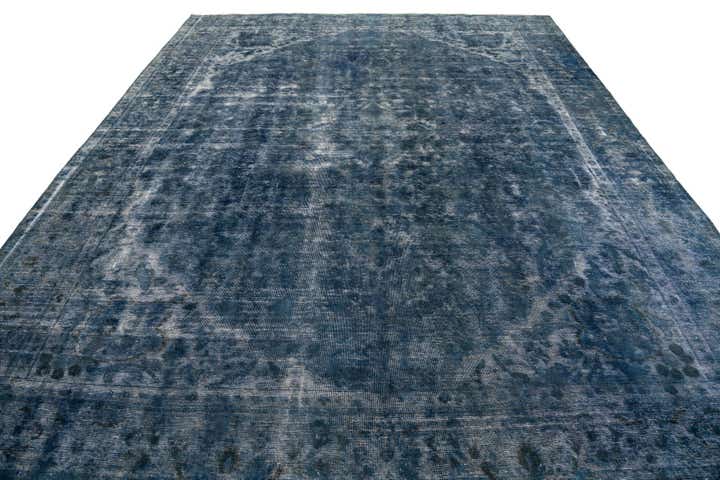 9' 5 x 11' 9 Hand Knotted Ultra Vintage Persian Wool Rug