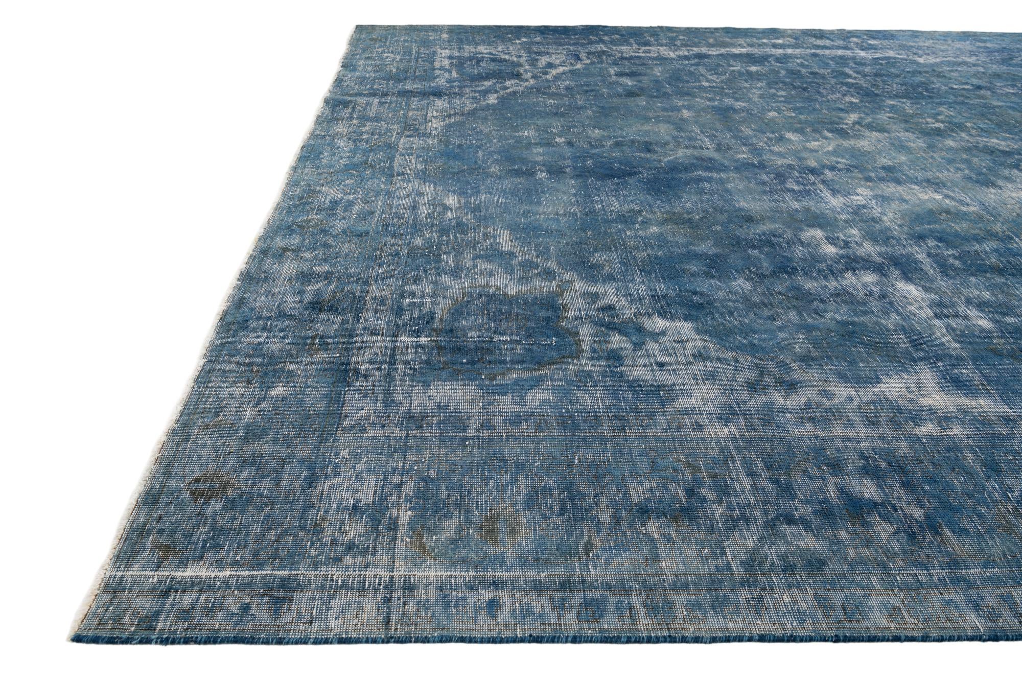 9' 5 x 11' 9 Hand Knotted Ultra Vintage Persian Wool Rug