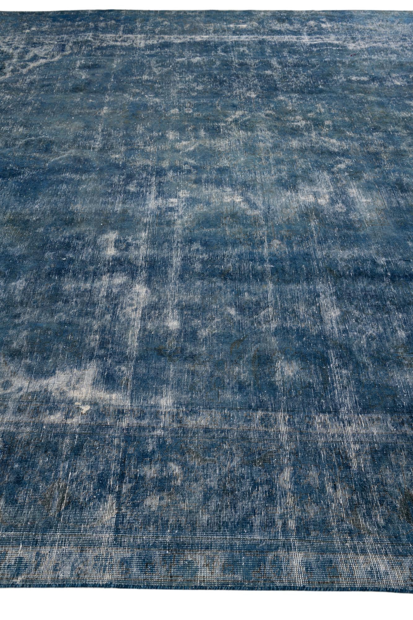 9' 5 x 11' 9 Hand Knotted Ultra Vintage Persian Wool Rug